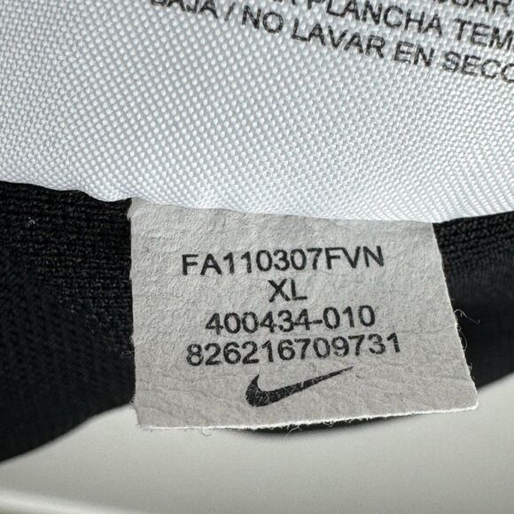 Nike Dri-FIT Golf Polo Shirt Performance Black Men's Size XL White Stretch - Picture 5 of 6